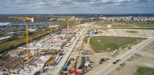 Kronsrode 2021 kurz nach Baubeginn: Von 4.000 Wohneinheiten noch keine Spur. Foto: Olaf Mahlstedt